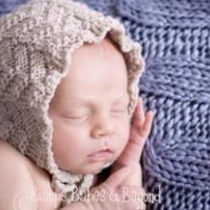 Cable Effect Baby Bonnet