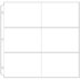 We R Memory Keepers We R Ring Photo Sleeves 12"X12" 10/Pkg - (6) 4"X6" Pockets
