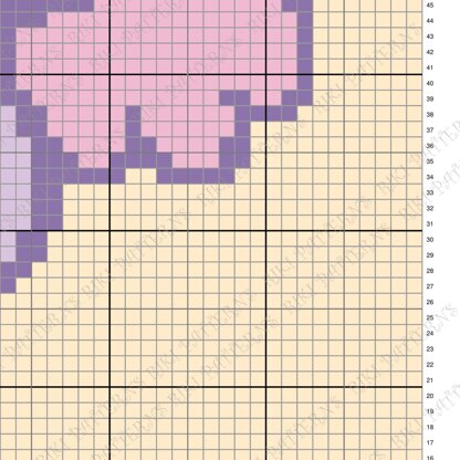 Lumpy Throw Blanket Heffalump Afghan Elephant Graph C2C CROCHET PATTERN
