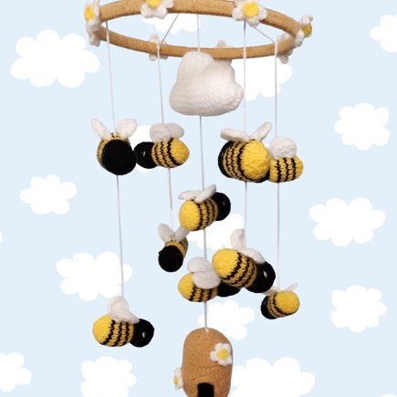 Honey Bees and Hive Mobile Room Decor #2