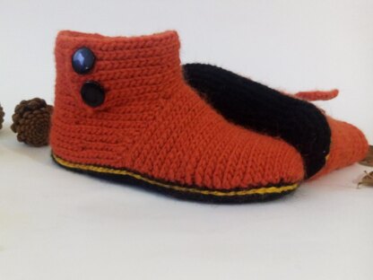Slippers Boots. Crochet pattern