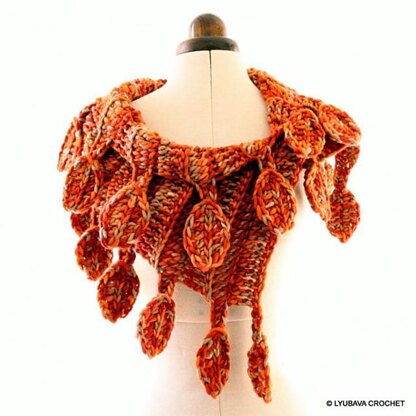 Chunky Scarf "Autumn Leaves"