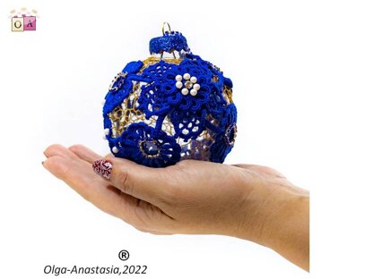 Blue christmas ball