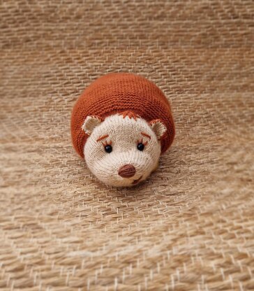 Knitting Pattern DK Autumn Hedgehog Stuffed Toy Gift Charity knit EASY Stuffie (PDF)