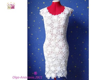 White lace short dress