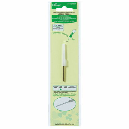 Clover Embroidery & Punch Needle Tool Refill 3ply Needle