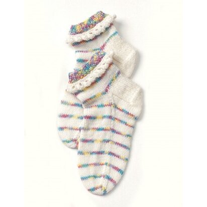Child's Pretty Ruffles Socks in Patons Kroy Socks