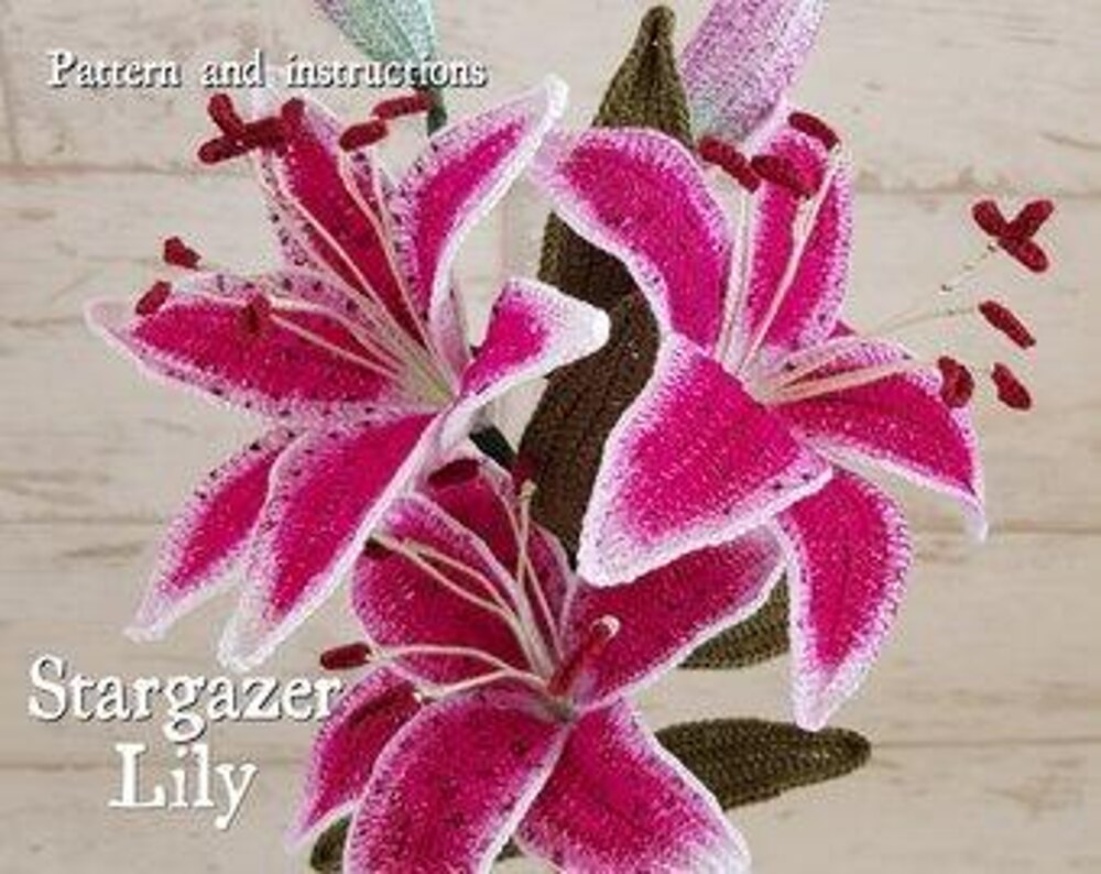 Brazilian Embroidery Design Stargazer Lily