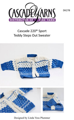 Teddy Steps Out Sweater in Cascade 220 Sport - DK278