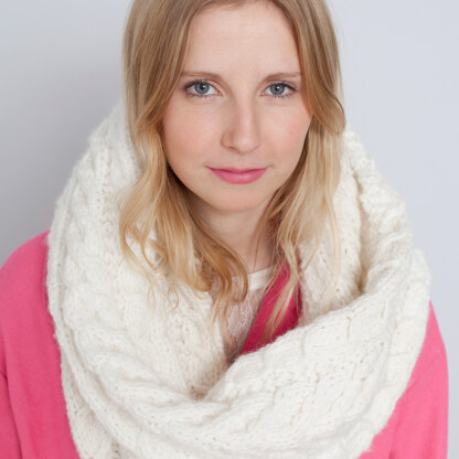 Long Snood - Free Knitting Pattern for Women in Debbie Bliss Paloma