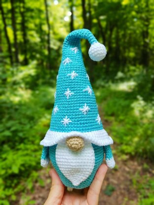 Christmas gnome_blue