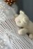 White sleeping kitten knitting pattern
