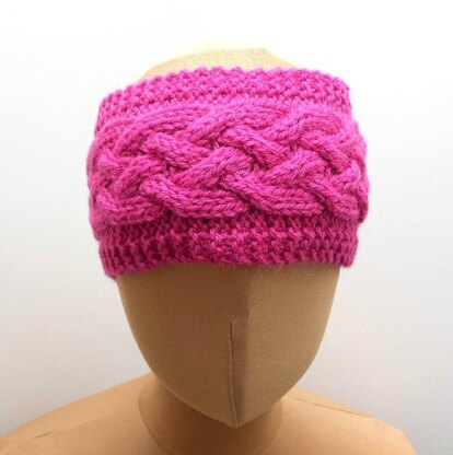 Cabled Ear Warmer Headband