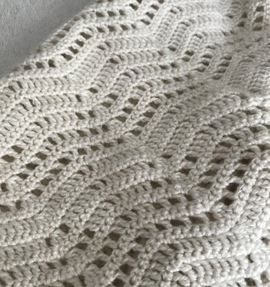 White Cowl - Filet crochet as per pattern for scarf