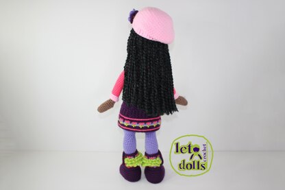 Crochet Doll Pattern, Amigurumi doll pattern, Large doll, 21"/53cm, Brenda