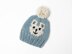 Bear Face Chunky Winter Pompom Hat