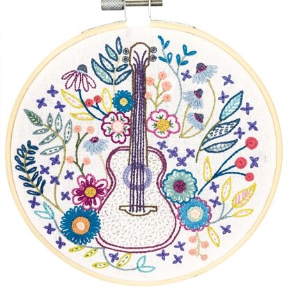 Un Chat Dans L'Aiguilles Une Belle Sérénade Printed Embroidery Kit