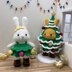 Dress-up Bunny Amigurumi Christmas tree costume set pattern