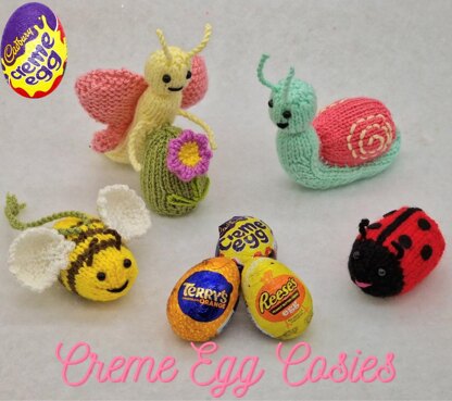 PDF KNITTING PATTERN Easter Garden Critters Creme Egg Cover Chocolate Egg DK Easter Egg Hunt EASY Toy