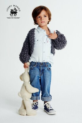 Loopy Mango Mini Cropped Cardigan ages 2-4 years