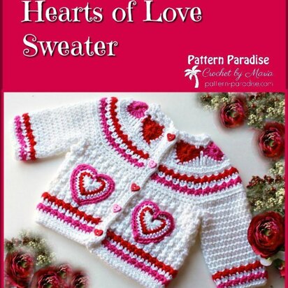 Hearts of Love Sweater PDF 12-093