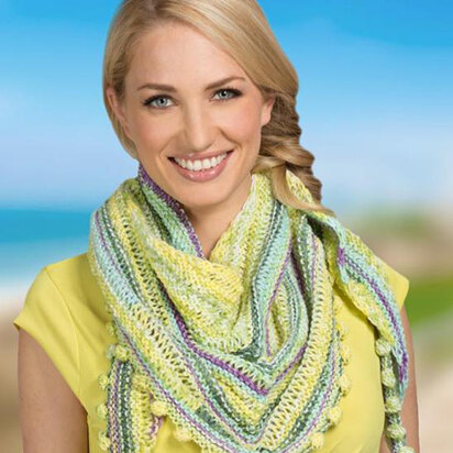 Triangular Shawl in Schachenmayr Bravo Color - Downloadable PDF