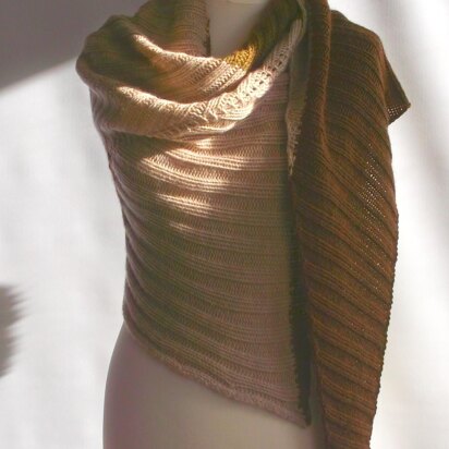 2x2 ribbed shawl