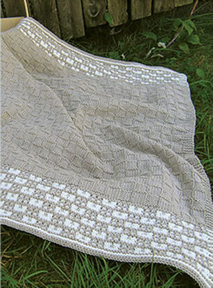 Gingham Baby Blanket in Knit One Crochet Too Dungarease - 1878 - Downloadable PDF