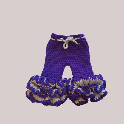Big Ruffles Baby Pants Crochet Pattern | Easy to Follow | Newborn to 12 Months