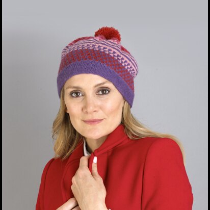 Billie Fairisle Hat - Free Hat Knitting Pattern in MillaMia Naturally Soft Sock