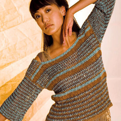 Crocheted Macarena Pullover in Berroco Vintage DK
