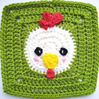 Chicken & Chick Granny Square