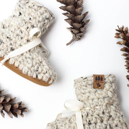 Children's Booties Sheepskin Suede