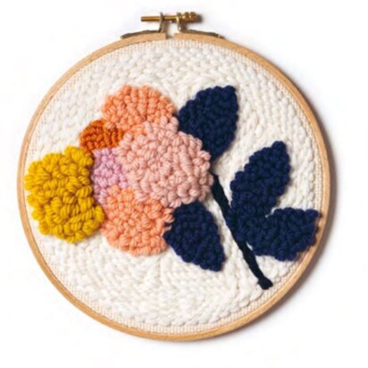 Rico Punch Needle Kit Pict. Flower