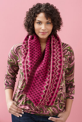 Diamond Cowl in Lion Brand Vanna's Choice - 90658