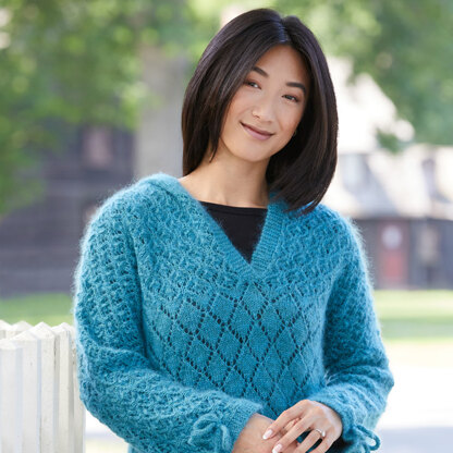 1152 Norfolk - Jumper Knitting Pattern for Women in Valley Yarns Southampton and Huntington