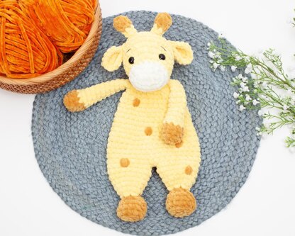 Giraffe lovey crochet pattern