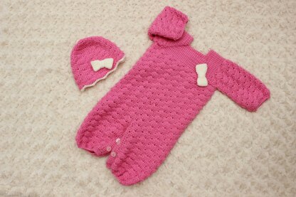 Crochet Pattern for Baby Pram Suit #34