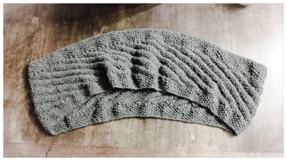 Grey Diagonal Infinity Scarf