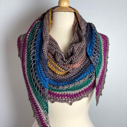 Eastbound Crochet Shawl