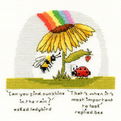 Bothy Threads Finding Sunshine Cross Stitch Kit - 12 x 12cm