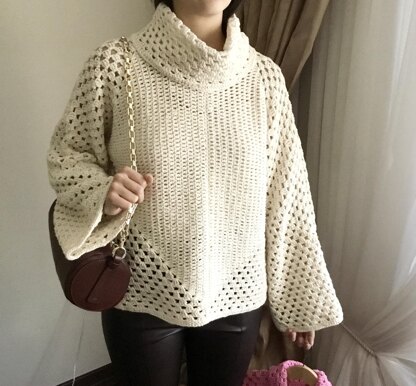 Arya Granny Hexa Turtleneck Sweater N 669