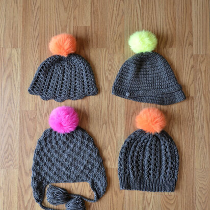 Go-Go! Hats in Universal Yarn Uptown Worsted - knitting pattern