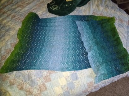 Chevron Waves Lacy Wrap