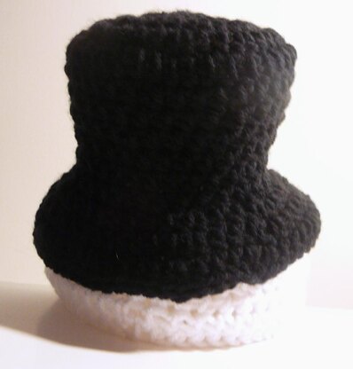 Free crochet pattern: Snowman and top hat