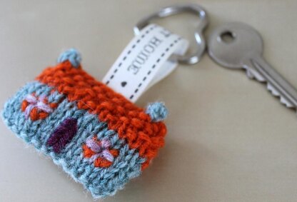 Home Sweet Home Wee House Brooch and Key Ring