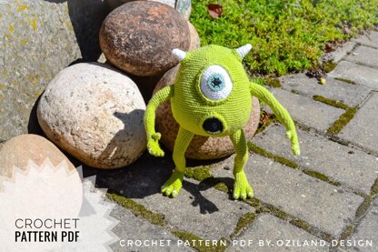 Crochet Pattern Amigurumi MIke the monster toy