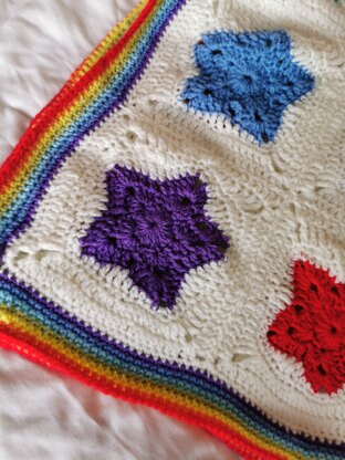 Rainbow of Stars blanket