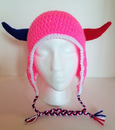 Horned football fan hat