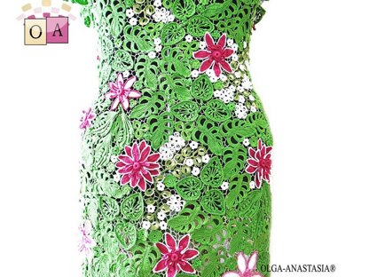 Dress with lotuses